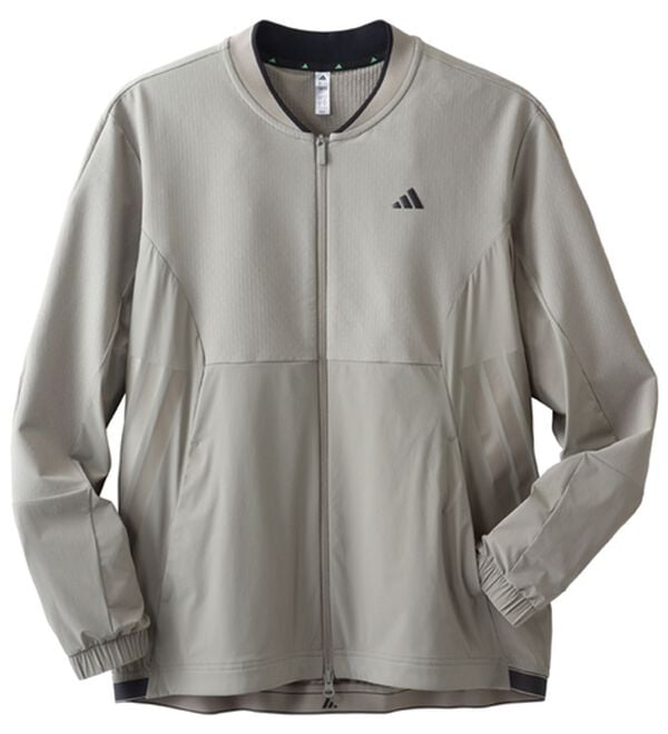 「＜アディゼロ＞はっ水軽量ファブリックミックスジャケット（メンズジャケット）」｜パテベージュ