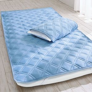 「ベルクールプレミアム強力除湿＆防ダニ快適敷パッド（敷パッド）」｜ブルー