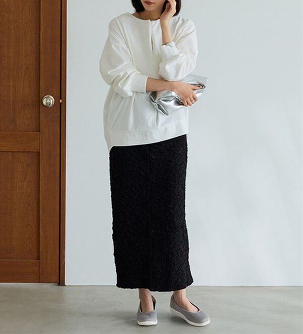 BELLUNA（ベルーナ）の「ふわっと軽い！幅広ラクきれいニットパンプス＜幅広4E・軽量＞（パンプス）」｜詳細画像
