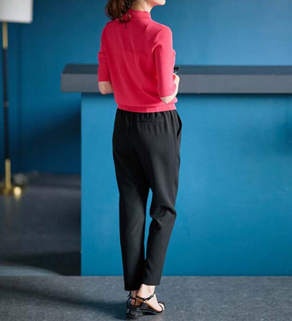 値下げ超美品☆☆☆MARK&LONA ホワイト美脚パンツ 楽天市場】【選べる股下】 美脚シルエットタックパンツ