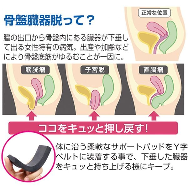 「骨盤臓器脱サポーター（サポーター・肩腰膝ケア）」｜詳細画像