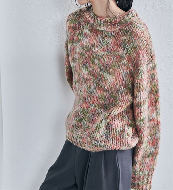 RANAN（ラナン）の「ミックスカラーシャギーニット（ニット・セーター）」｜詳細画像