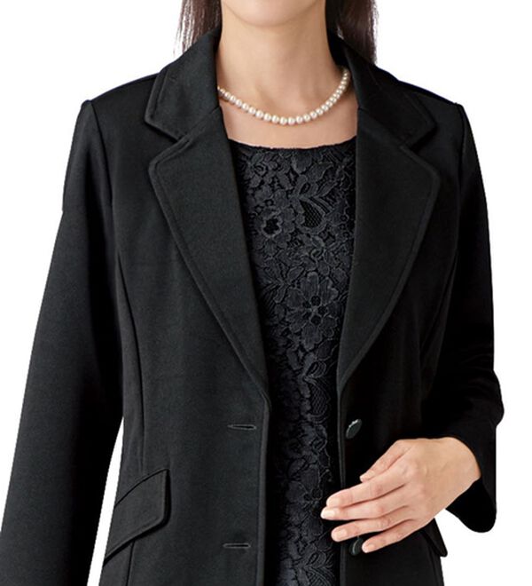 「【３点セット】洗えるストレッチフォーマル３点セット（ブラックフォーマル（喪服・礼服））」｜詳細画像