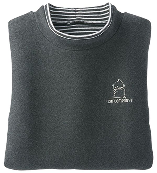 BELLUNA（ベルーナ）の「ふんわりなめらかネコちゃん刺しゅうチュニック（チュニック）」｜詳細画像