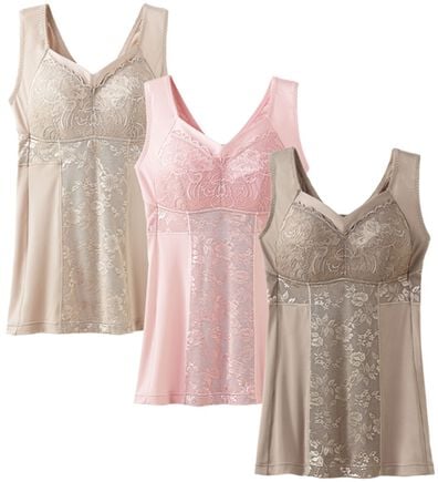 LAVIENNE（ラヴィエンヌ）の「【３色組】新・背筋シャッキリインナー（ボディスーツ・シェイパー）」