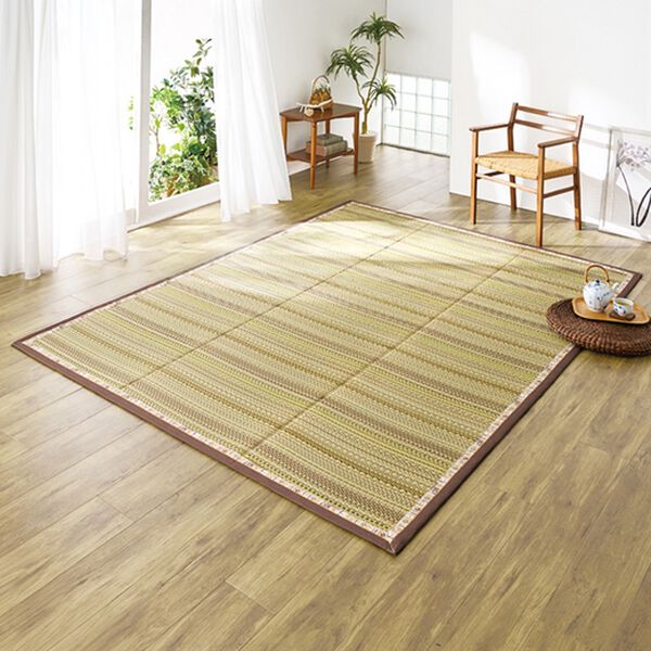 「お手入れカンタン防ダニはっ水い草ラグ（い草ラグ）」｜詳細画像