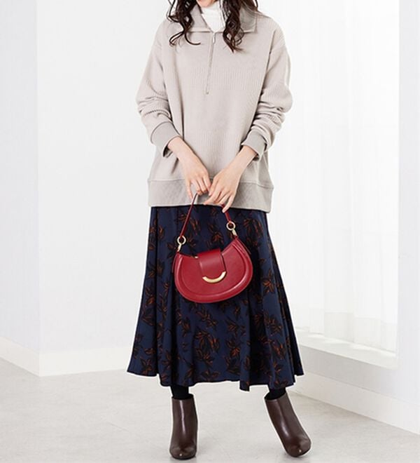 BELLUNA（ベルーナ）の「ボーダージャカードハーフジッププルオーバー（カットソー）」｜詳細画像