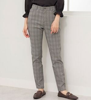 BELLUNA（ベルーナ）の「ウルトラ美脚！ストレッチパンツ（フルレングスパンツ）」｜グレンチェック2