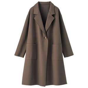 BELLUNA（ベルーナ）の「ウール調バックベルトデザインロングコート（ロングコート）」｜ブラウン