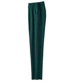 ルフラン（ルフラン）の「優しい肌心地！ラク美タックパンツ（フルレングスパンツ）」｜グリーン