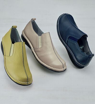 ルフラン（ルフラン）の「柔らかレザーの４Ｅ両サイドゴムシューズ（スニーカー）」