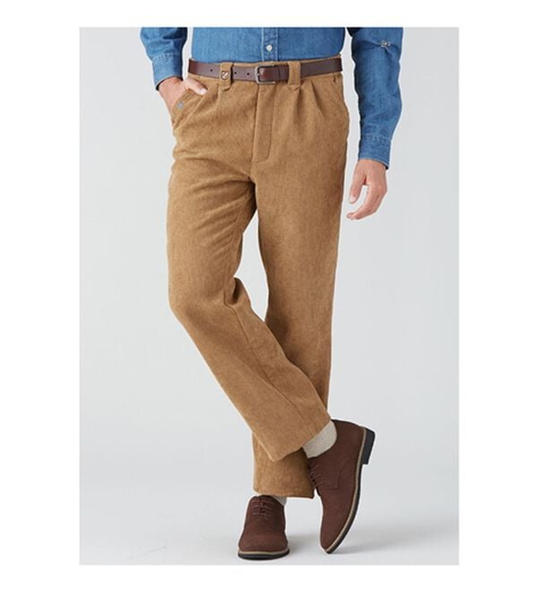 2本組】＜ギャラクソン＞裏フリース暖かコーデュロイパンツ