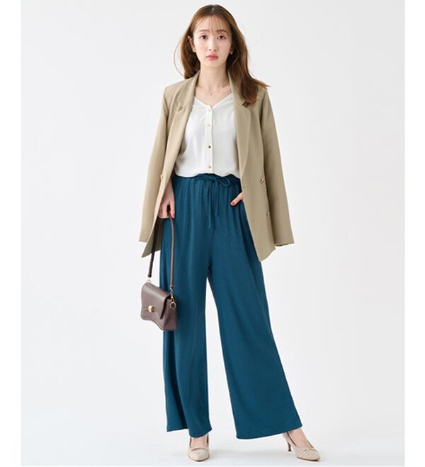 alotta（アロッタ）の「【接触冷感】ひんやり前後２ＷＡＹフレアー袖ブラウス（ブラウス）」｜詳細画像