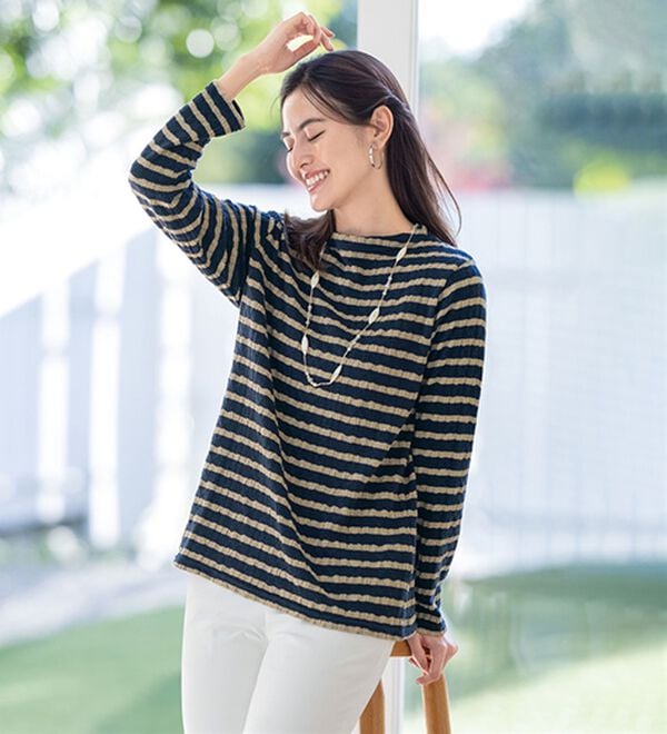 ルフラン（ルフラン）の「ジャカード柄プルオーバー（カットソー）」｜詳細画像