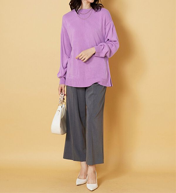 BELLUNA（ベルーナ）の「ふんわりカシミヤタッチニットプルオーバー（ニット・セーター）」｜詳細画像