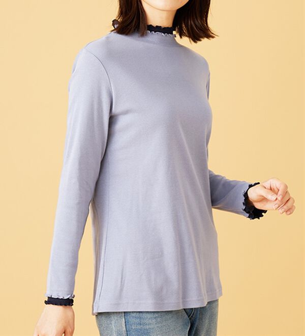 BELLUNA（ベルーナ）の「重ね着風フリル衿プルオーバー（カットソー）」｜詳細画像