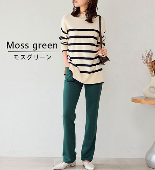 BELLUNA（ベルーナ）の「【選べる股下】ジャストフィットらくらくパンツ（フルレングスパンツ）」｜詳細画像