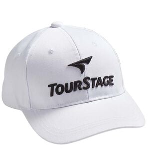 「＜ツアーステージ＞洗える！３Ｄ刺しゅうキャップ（メンズ帽子）」｜ホワイト