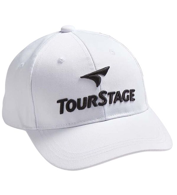 「＜ツアーステージ＞洗える！３Ｄ刺しゅうキャップ（メンズ帽子）」｜ホワイト