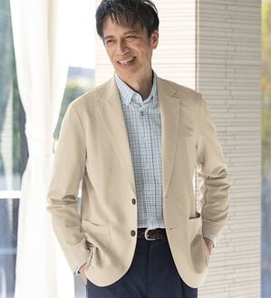 「＜ゴールデンベア＞鹿の子素材爽快ジャケット（メンズジャケット）」｜詳細画像