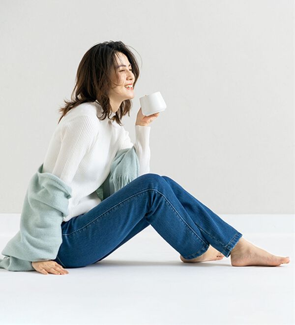 ルフラン（ルフラン）の「【２本組】濃柔デニムパンツ＜ポニム＞（フルレングスパンツ）」｜詳細画像