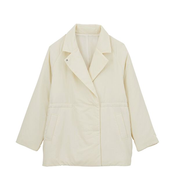 RANAN（ラナン）の「テーラードカラー中わたジャケット（ハーフコート）」｜詳細画像