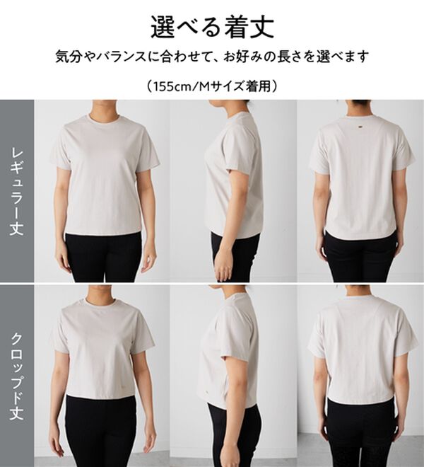 RANAN（ラナン）の「【5つの機能付】ひんやり着回し抜群ベーシックＴシャツ＜選べる着丈＞（Tシャツ）」｜詳細画像