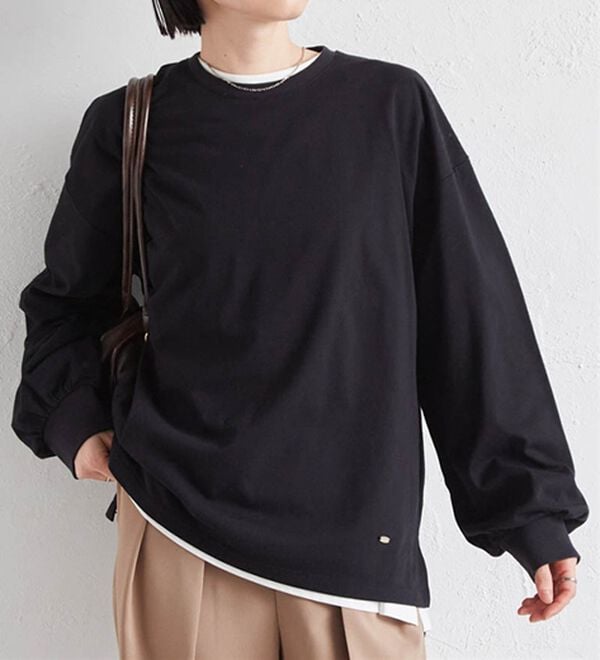 RANAN（ラナン）の「多機能ベーシックオーバーサイズ長袖Tシャツ（Tシャツ）」｜詳細画像