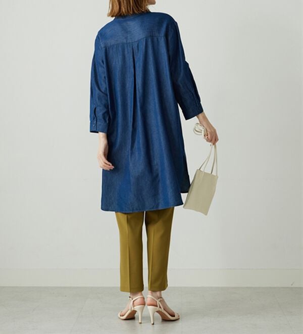 BELLUNA（ベルーナ）の「デニム素材華やか刺しゅうワンピース（その他ワンピース）」｜詳細画像