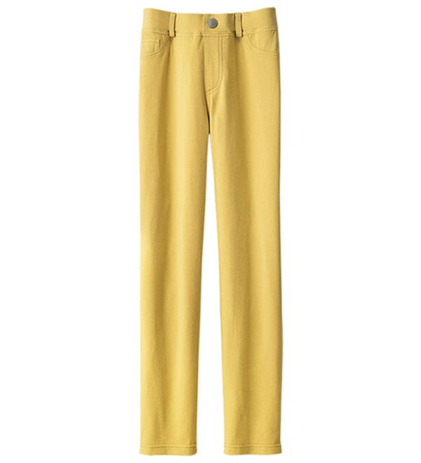 BELLUNA（ベルーナ）の「美ストレッチ素材アンクル丈レギンスパンツ（クロップドパンツ）」｜ライトイエロー