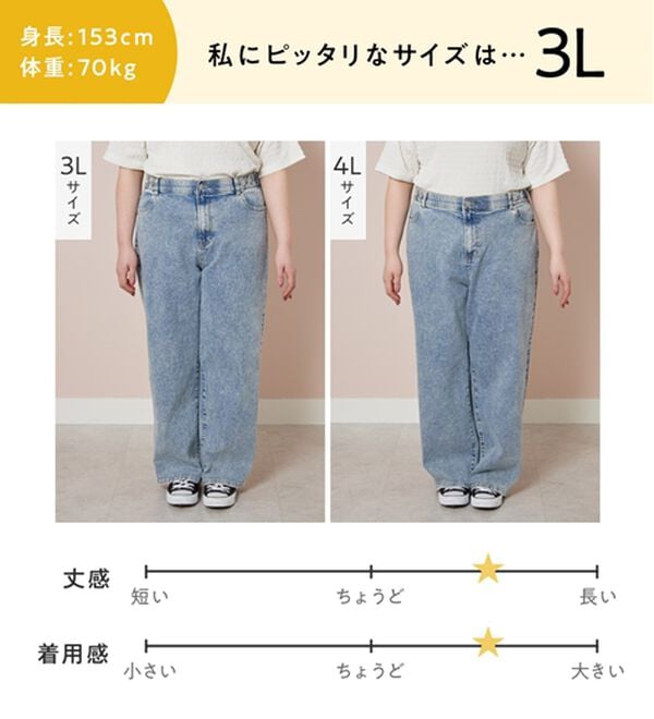 Viola e Viola（ヴィオラ エ ヴィオラ）の「隠しゴムで見た目すっきり！ストレッチ楽ちんデニム（フルレングスパンツ）」｜詳細画像