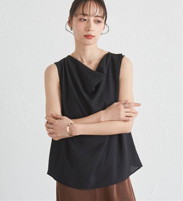 RANAN（ラナン）の「ノースリドレープブラウス（ブラウス）」｜詳細画像