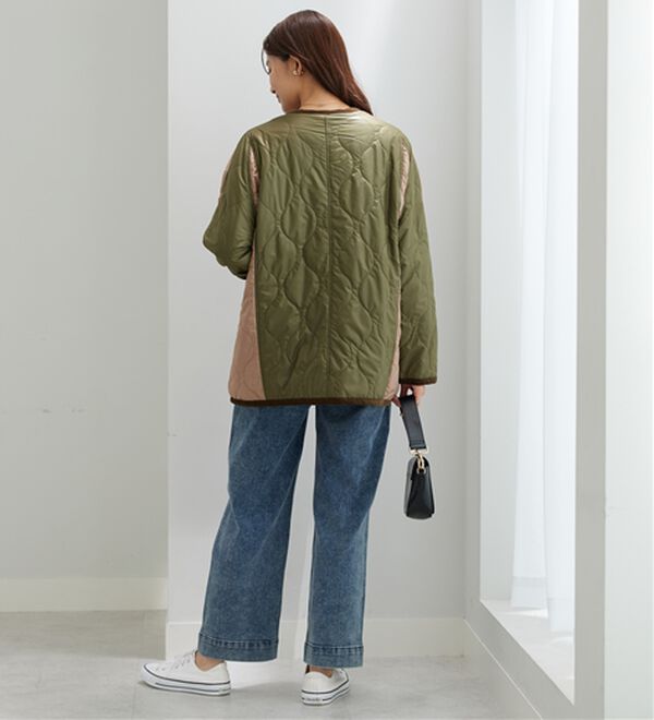 BELLUNA（ベルーナ）の「パイピング使いキルトブルゾンジャケット（ブルゾン）」｜詳細画像