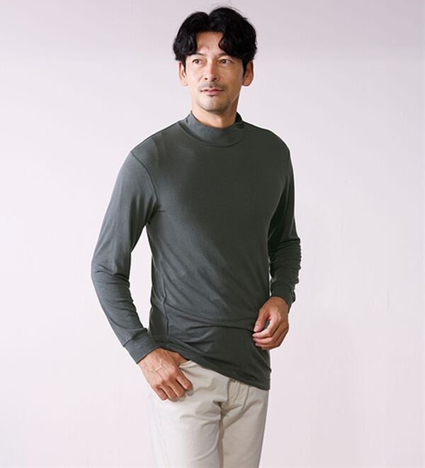 LAVIENNE（ラヴィエンヌ）の「カシミヤ入りハイネックプルオーバー（肌着・インナーウェア）」｜詳細画像