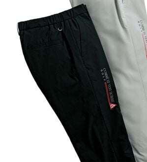 「＜コムルヴァン・オム・ゴルフ＞快適ストレッチ中わたパンツ（メンズフルレングスパンツ）」｜ブラック