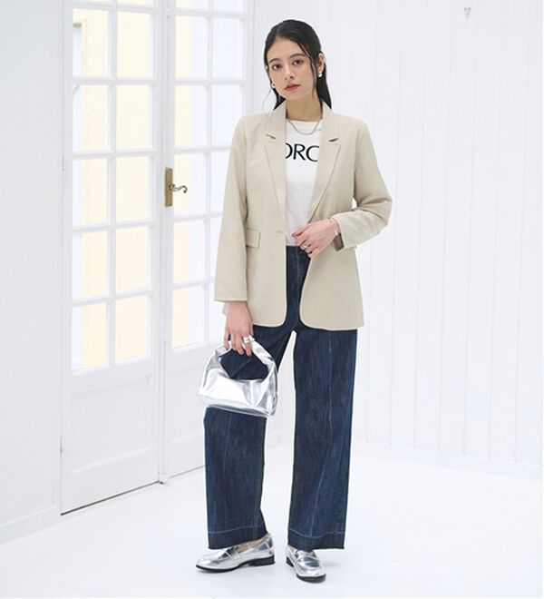 BELLUNA（ベルーナ）の「＜楽スタフィット＞テーラードジャケット（テーラードジャケット）」｜詳細画像