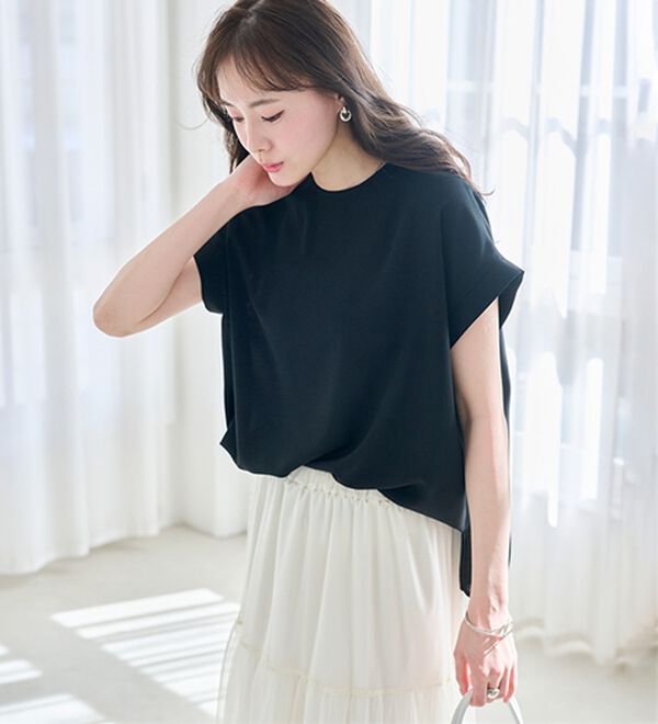 RANAN（ラナン）の「前後2WAYハーフジップブラウス（ブラウス）」｜詳細画像