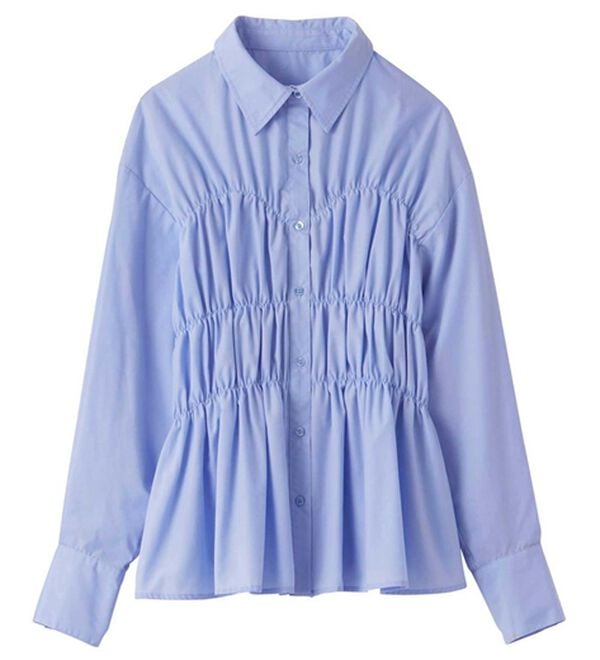 GeeRA（ジーラ）の「シャーリングビスチェデザインシャツ（シャツ）」｜詳細画像