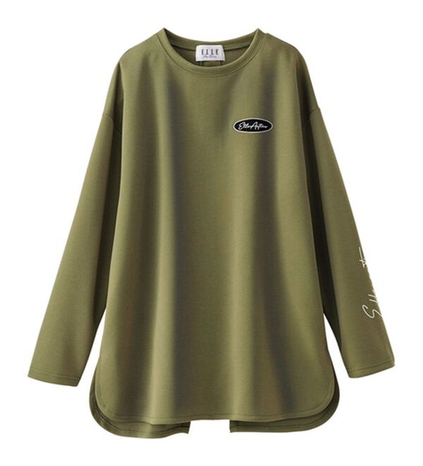 BELLUNA（ベルーナ）の「＜ＥＬＬＥ　Ａｃｔｉｖｅ＞バックリボンロゴチュニック（チュニック）」｜詳細画像