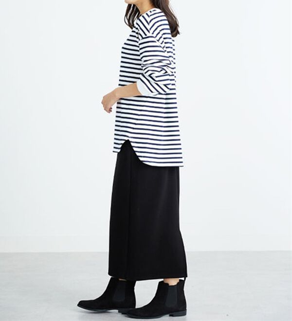 BELLUNA（ベルーナ）の「ふわふわ裏ファーゆったりプルオーバー（カットソー）」｜詳細画像