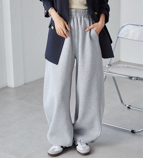 RANAN（ラナン）の「裏起毛カーブスウェットパンツ（その他パンツ）」｜詳細画像