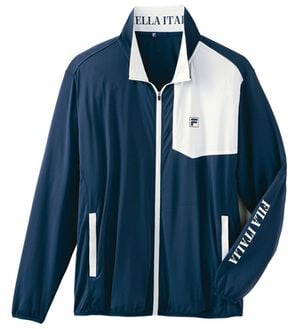 「＜フィラ＞接触冷感ＵＶカットブルゾン（メンズカットソー）」｜ネイビー