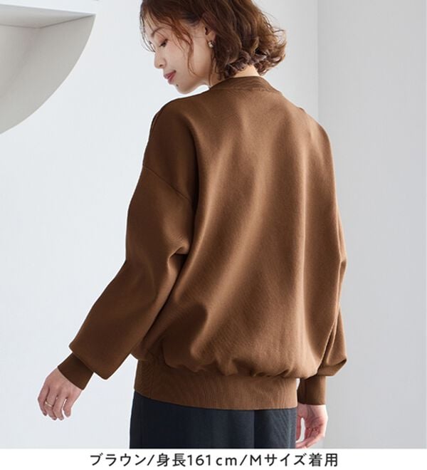 Viola e Viola（ヴィオラ エ ヴィオラ）の「むぎゅっと質感ゴールドボタンニットカーデ（ニットカーディガン）」｜詳細画像