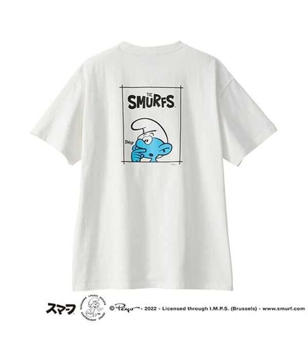 GeeRA（ジーラ）の「【スマーフ】コラボプリントＴシャツ（カットソー）」｜詳細画像