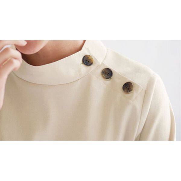 BELLUNA（ベルーナ）の「綿・テンセル（ＴＭ）繊維ストレッチブラウス（ブラウス）」｜詳細画像