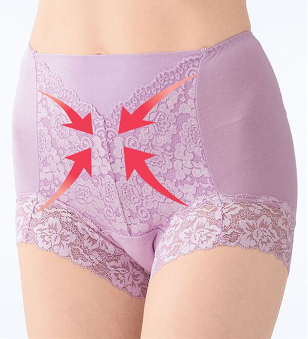 LAVIENNE（ラヴィエンヌ）の「【５色組】新・旅のお供にこれ１枚！お腹すっきり安心ショーツ（安心ショーツ）」｜詳細画像