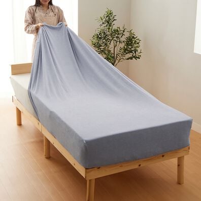 iellio（イエリオ）の「【８日間限定価格】タオル地綿１００％フィットシーツ＜ベッドシーツ・敷布団カバー・ボックスシーツ・のびのび・ぴったり＞（敷布団カバー・シーツ）」