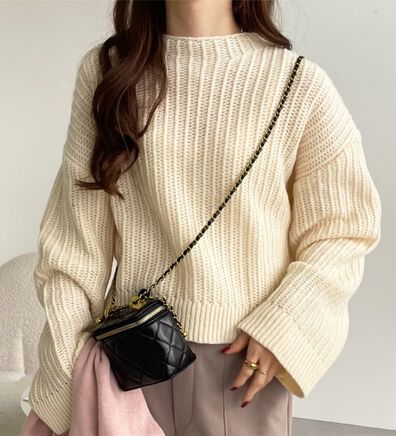 GeeRA（ジーラ）の「ラーベン編モヘアタッチニットトップス（ニット・セーター）」