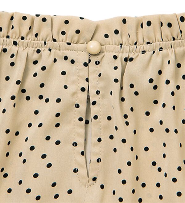 VINNO（ヴィノ）の「ドット柄ハイネックブラウス（ブラウス）」｜詳細画像