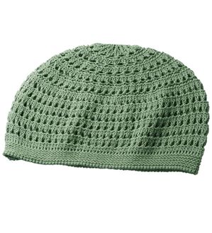 「日本製シルク１００％ニットワッチ（メンズ帽子）」｜カーキ